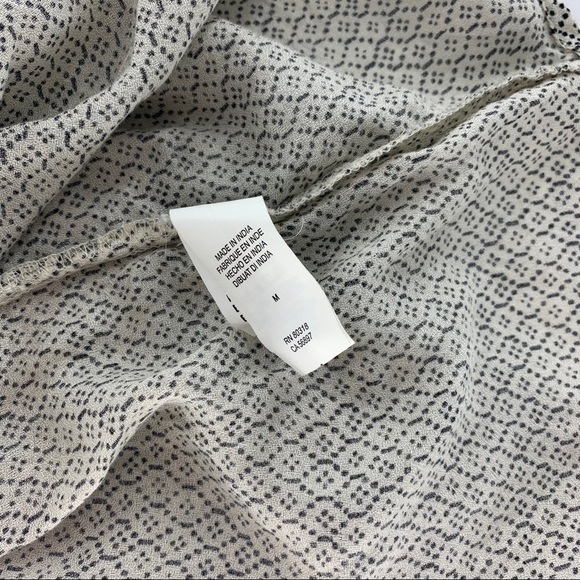 Lucky Brand Lilah Mirrored Boho 3/4 Sleeve Blouse - Picture 9 of 9